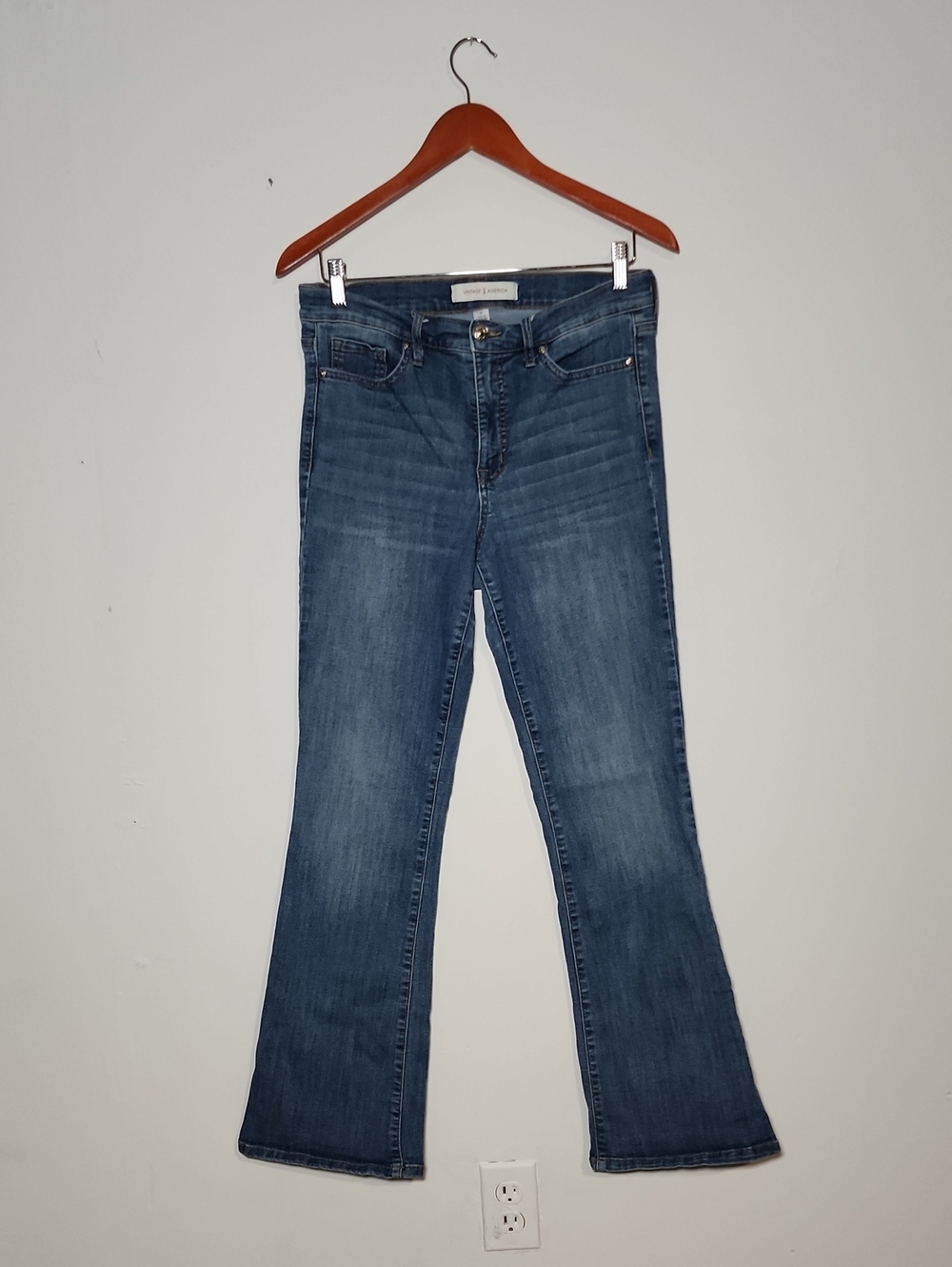 Mid Blue Flare Jeans for Women